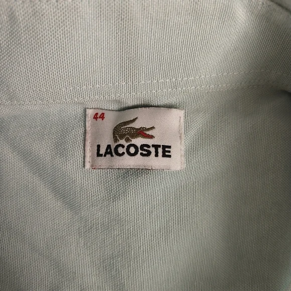 Lacoste Men's  long sleeves Cotton  Shirt | green | Sz: 44/XL - Picture 4 of 11